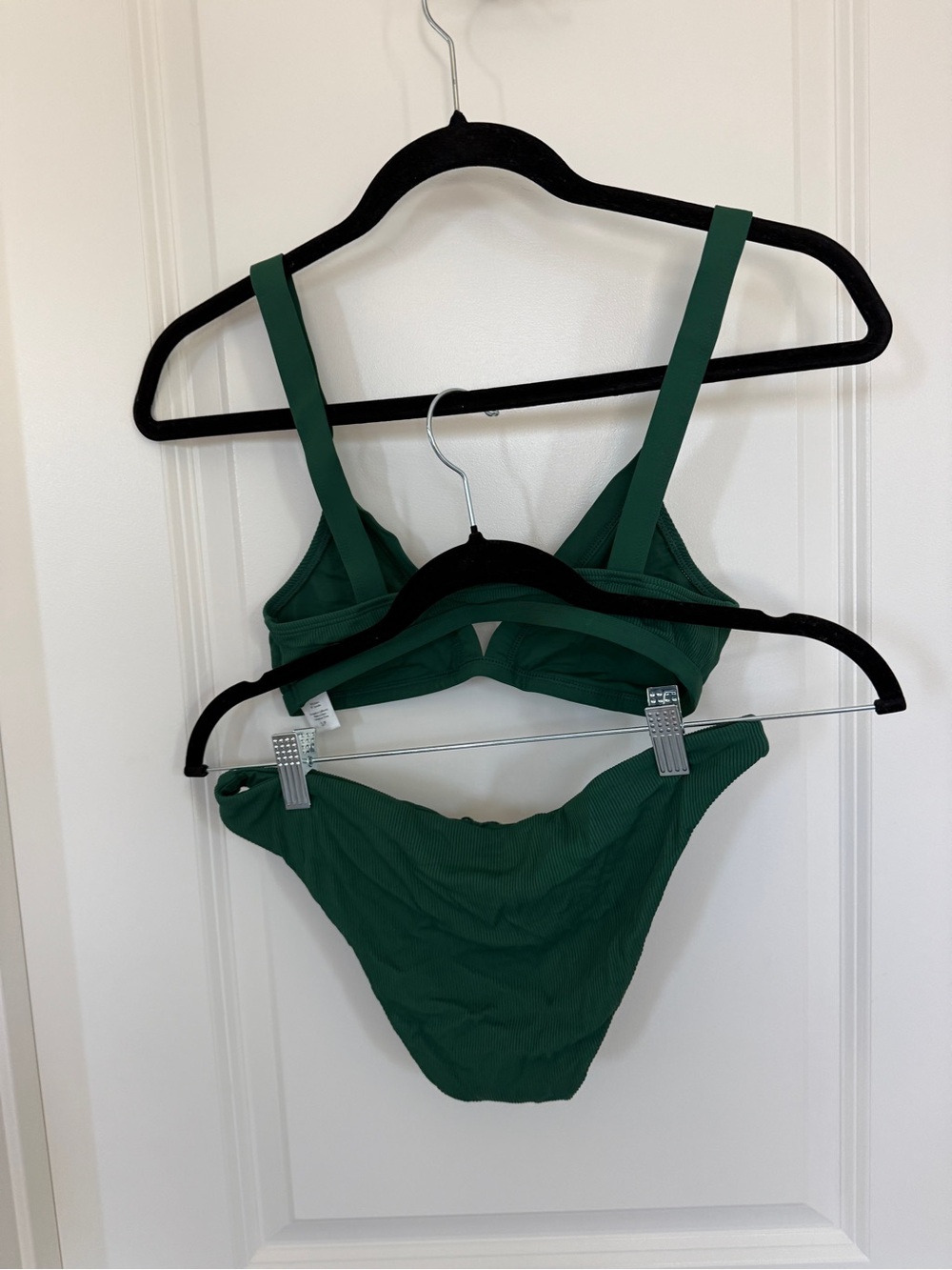 l*space Deep Green Ribbed Bikini Set - Picture 4 of 5
